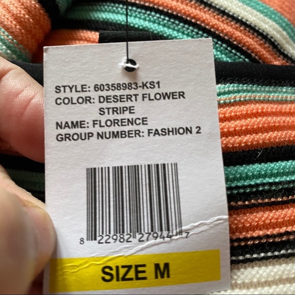 Jessica Simpson Desert Flower Stripe Dress NWT Medium - Picture 6 of 10